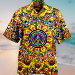 Hippie Sunflowers Love Sunshine Yellow