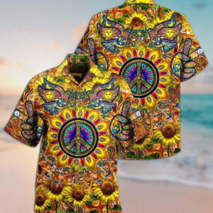 Hippie Sunflowers Love Sunshine Yellow